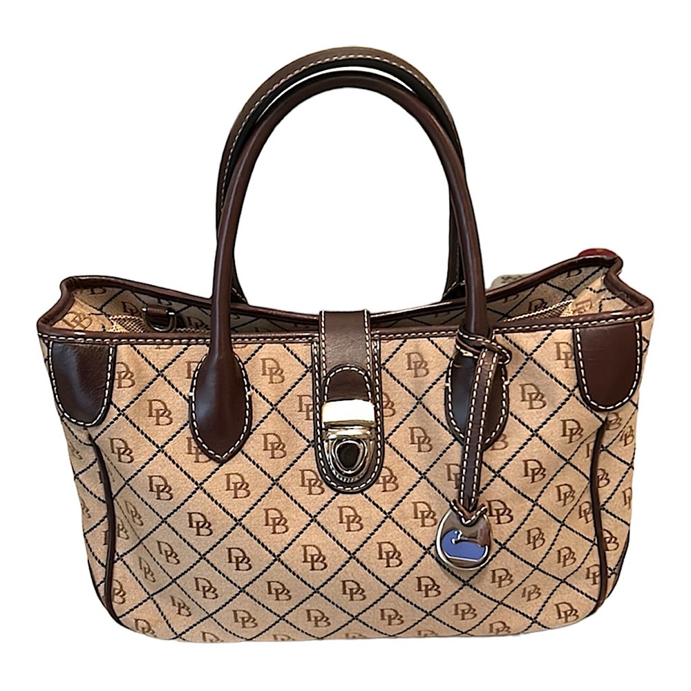 Dooney & Bourke Brown and Tan Handbag